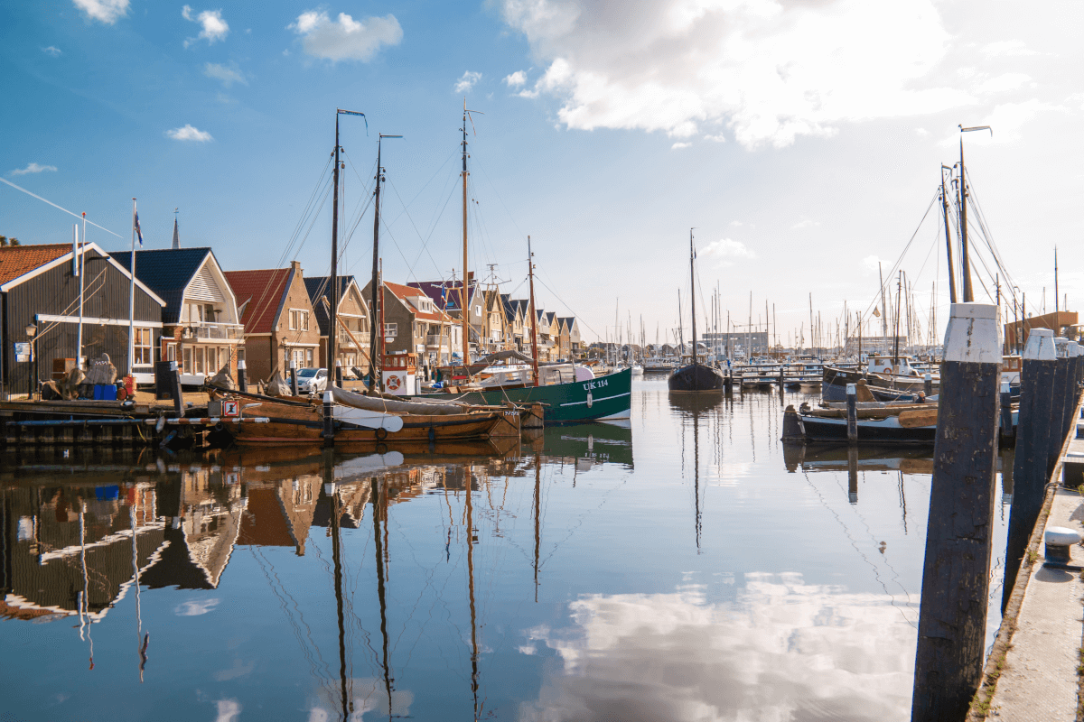 Boote am Ijsselmeer